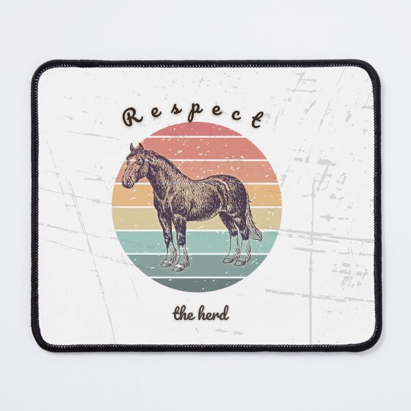 Item preview, Respect the Herd – Vintage Horse Retro Sunset Design designed and sold by JA-1994.