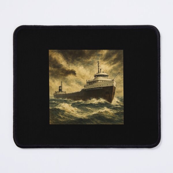 Item preview, Edmund Fitzgerald Vintage Art designed and sold by JaquelinDach.