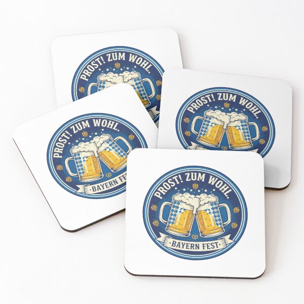 Item preview, Prost! Zum Wohl. Bayern Fest" Bavarian Beer Mugs Cheers Design designed and sold by Sushikidsntod.