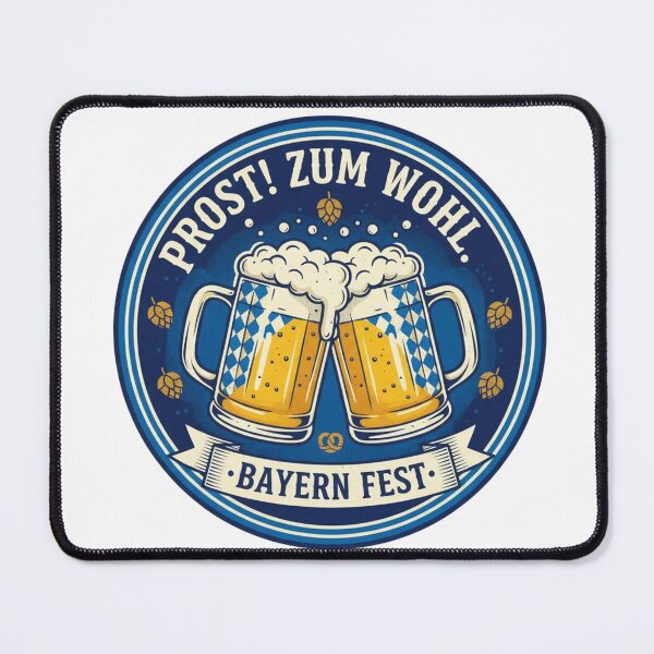 Item preview, Prost! Zum Wohl. Bayern Fest" Bavarian Beer Mugs Cheers Design designed and sold by Sushikidsntoddlers.