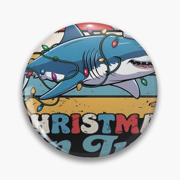 Item preview, Lighting Shark Lover Vintage Retro Shark Christmas In July designed and sold by AvagondaMind.