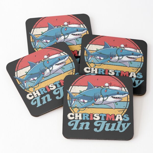 Item preview, Lighting Shark Lover Vintage Retro Shark Christmas In July designed and sold by AvagondaMind.