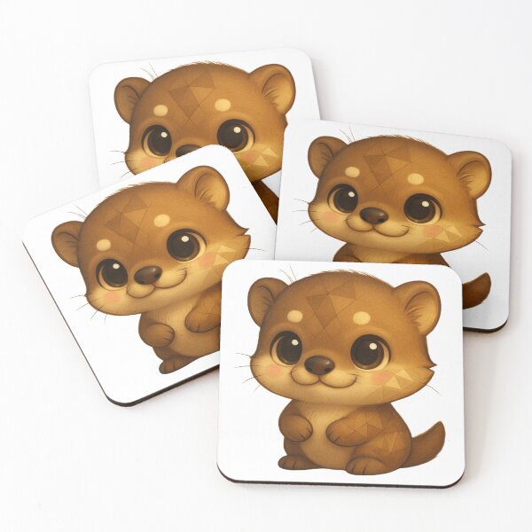 Item preview, GeoCuddle Otter – Cute Geometric Baby Otter Illustration designed and sold by GeoWild Designs.