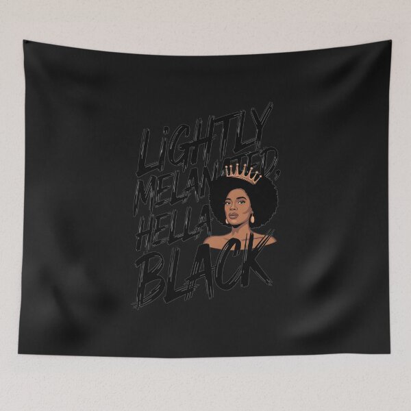 Item preview, Lightly Melanated Hella Black Afro Queen African American designed and sold by AvagondaMind.