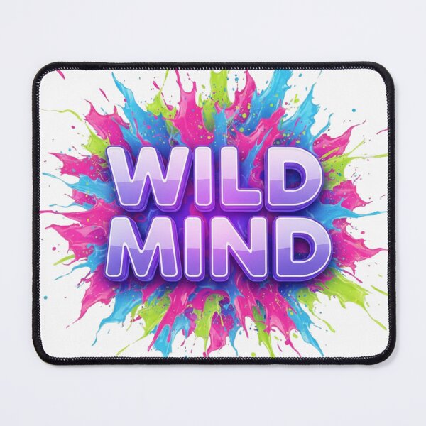Item preview, WILD MIND – Abstract Color Energy Typography designed and sold by Happyfreedom.