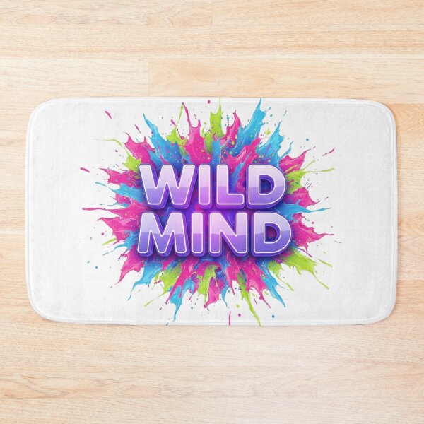 Item preview, WILD MIND – Abstract Color Energy Typography designed and sold by Happyfreedom.