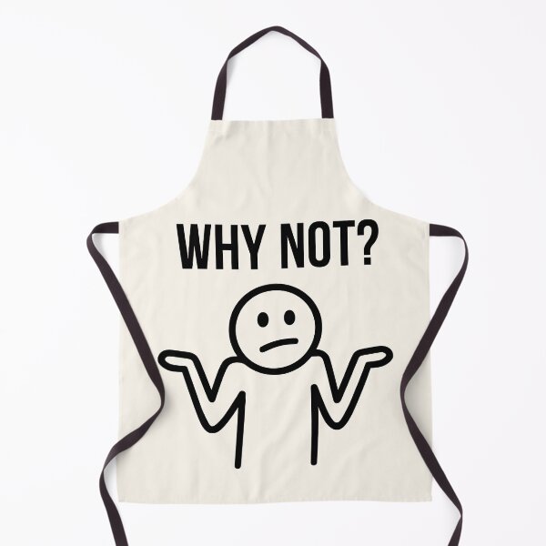Item preview, Why Not Shrug Doodle Funny Question Mark Design designed and sold by SplashTastic.
