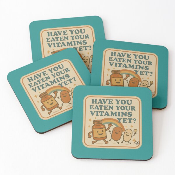 Item preview, LaMaisonOfMY NAGGING STICKERS COLLECTION “Have You Eaten Your Vitamins Yet?” On Green designed and sold by LaMaisonOfMY.