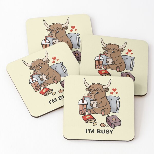 Item preview, Funny Highland Cow Im Busy Boba Tea Zoo Boys Girls Kids designed and sold by rafaeltto.