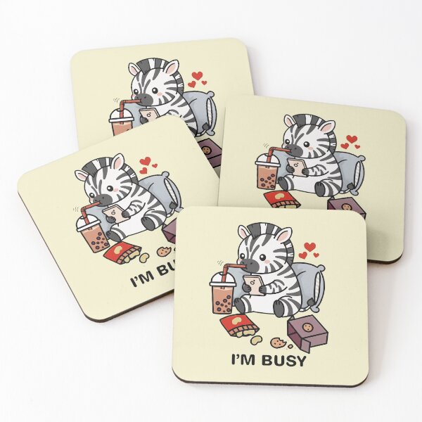 Item preview, Funny Zebra Im Busy Boba Tea Zoo Boys Girls Kids designed and sold by rafaeltto.