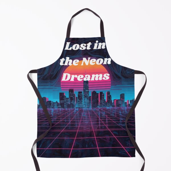Item preview, Lost in the Neon Dreams – Retro Futuristic Vaporwave Design designed and sold by wearandwonder.