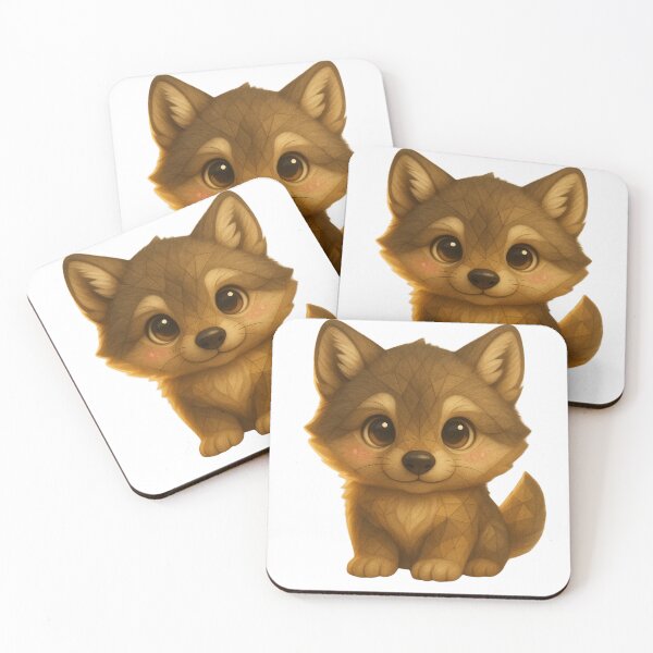 Item preview, GeoCuddle Wolf Pup – Cute Geometric Baby Wolf Illustration designed and sold by GeoWild Designs.