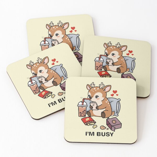 Item preview, Funny Deer Im Busy Boba Tea Zoo Boys Girls Kids designed and sold by rafaeltto.