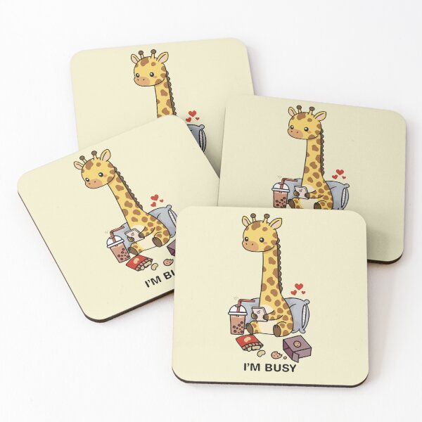 Item preview,  Funny Giraffe Im Busy Boba Tea Zoo Boys Girls Kids designed and sold by rafaeltto.
