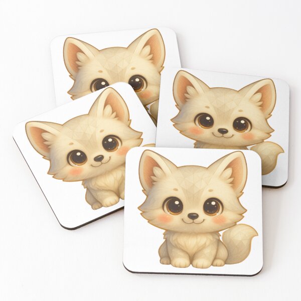 Item preview, GeoCuddle Arctic Fox – Cute Geometric Baby Fox Illustration designed and sold by GeoWild Designs.