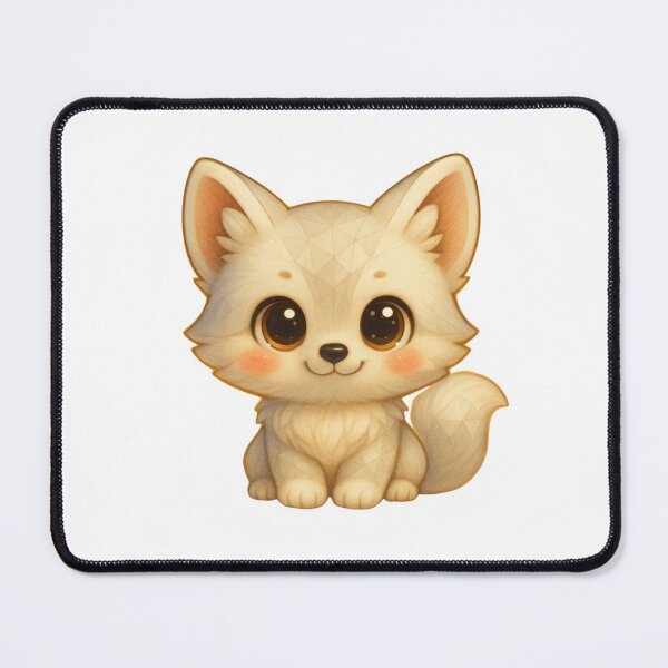 Item preview, GeoCuddle Arctic Fox – Cute Geometric Baby Fox Illustration designed and sold by GeoWild Designs.