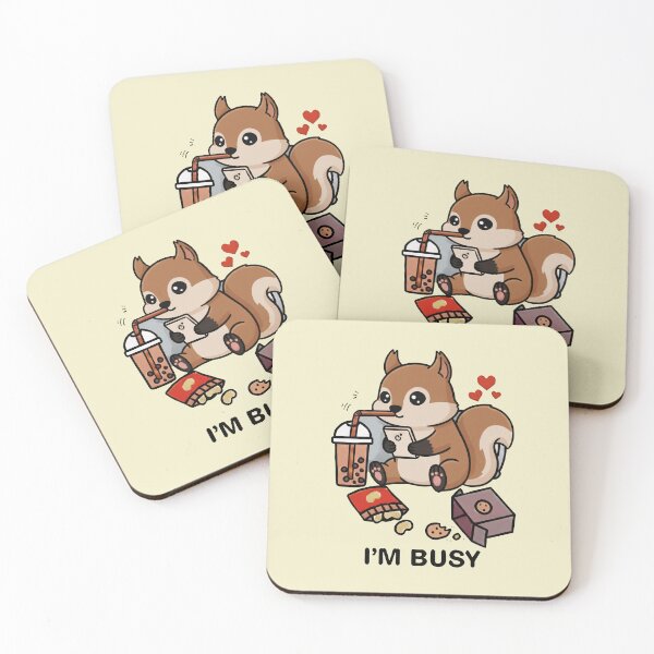 Item preview, Funny Squirrel Im Busy Boba Tea Zoo Boys Girls Kids designed and sold by rafaeltto.