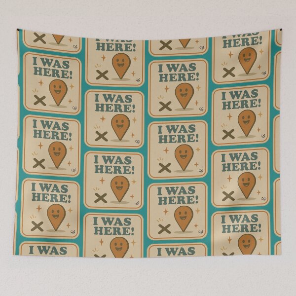 Item preview, LaMaisonOfMY NAGGING STICKERS COLLECTION “I Was Here!” On Green designed and sold by LaMaisonOfMY.