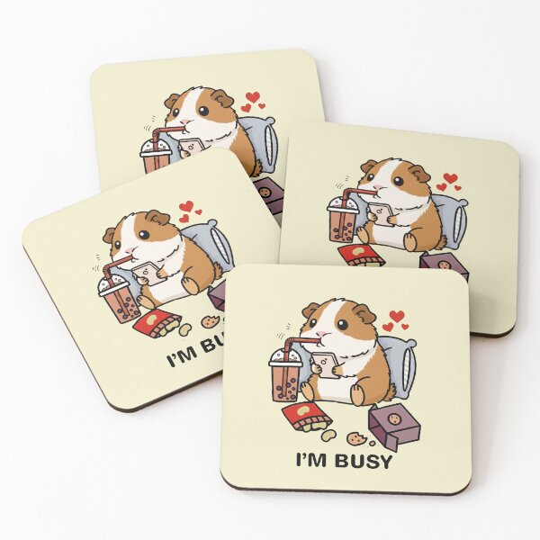 Item preview, Funny Guinea Pig Im Busy Boba Tea Zoo Boys Girls Kids designed and sold by rafaeltto.