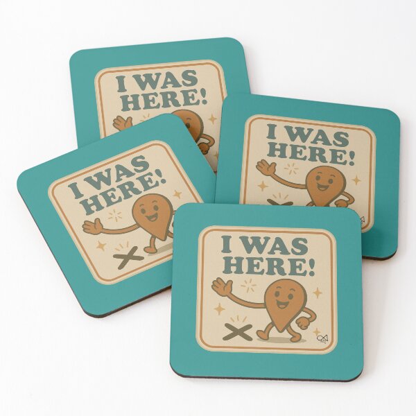 Artikelvorschau, LaMaisonOfMY NAGGING STICKERS COLLECTION „Ich war hier!“ V2 auf Grün entworfen und verkauft von LaMaisonOfMY.