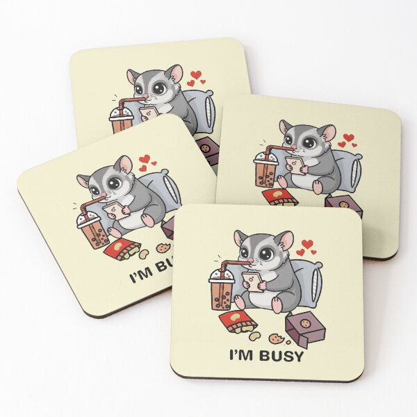 Item preview, Funny Sugar Glider Im Busy Boba Tea Zoo Boys Girls Kids designed and sold by rafaeltto.
