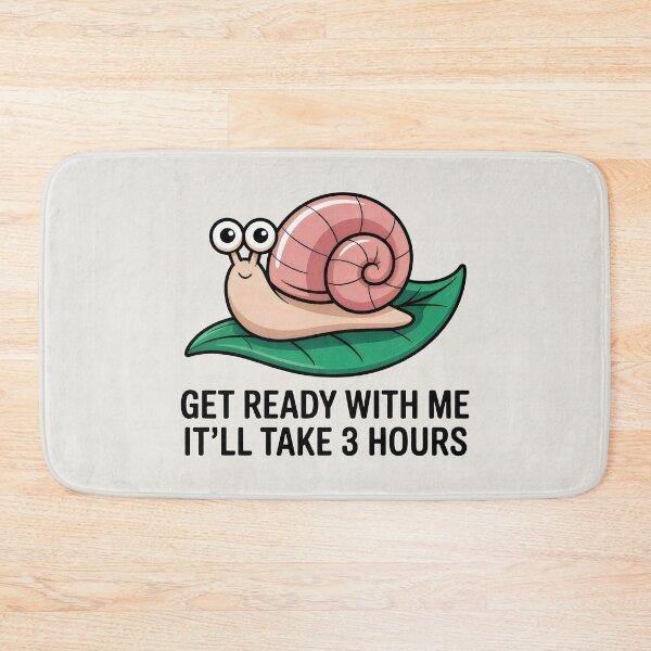 Item preview, Get Ready With Me Snail Funny Anti-Hustle designed and sold by SplashTastic.