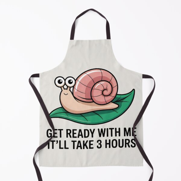 Item preview, Get Ready With Me Snail Funny Anti-Hustle designed and sold by SplashTastic.