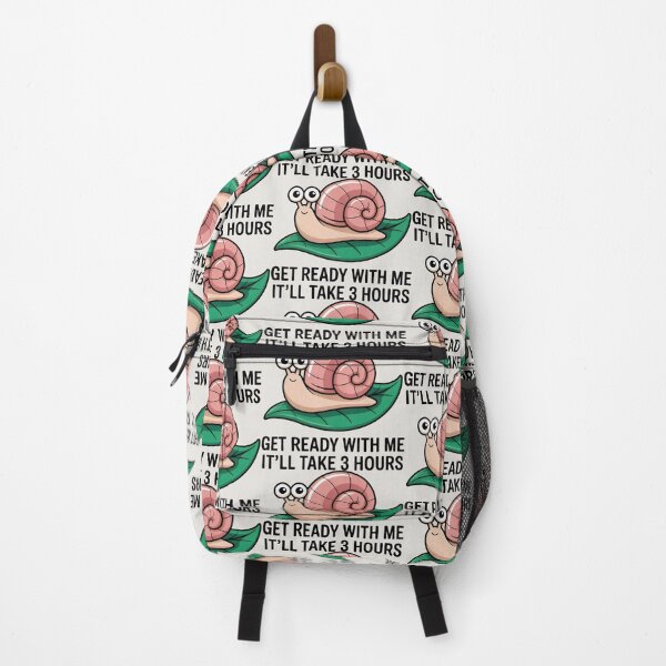 Item preview, Get Ready With Me Snail Funny Anti-Hustle designed and sold by SplashTastic.