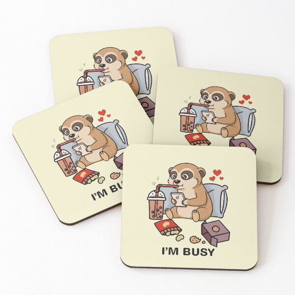 Item preview, Funny Meerkat Im Busy Boba Tea Zoo Boys Girls Kids designed and sold by rafaeltto.