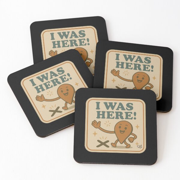 Artikelvorschau, LaMaisonOfMY NAGGING STICKERS KOLLEKTION „Ich war hier!“ V2 auf Schwarz entworfen und verkauft von LaMaisonOfMY.