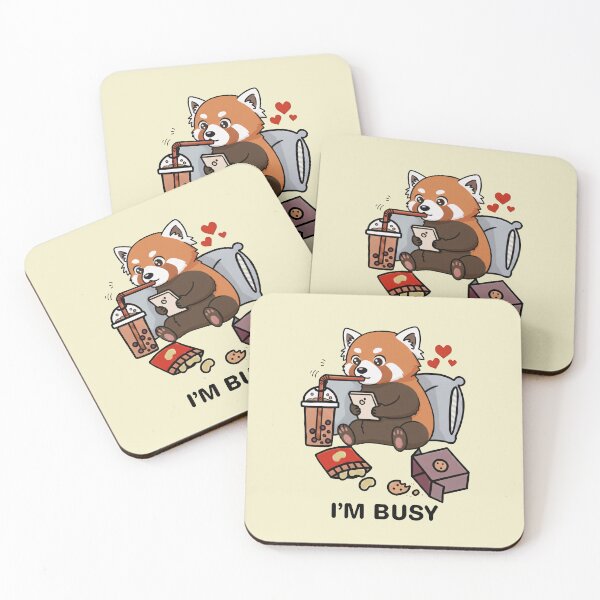Item preview, Funny Red Panda Im Busy Boba Tea Zoo Boys Girls Kids designed and sold by rafaeltto.
