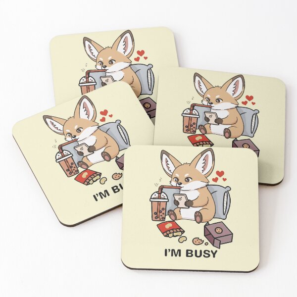Item preview, Funny Fennec Fox Im Busy Boba Tea Zoo Boys Girls Kids designed and sold by rafaeltto.