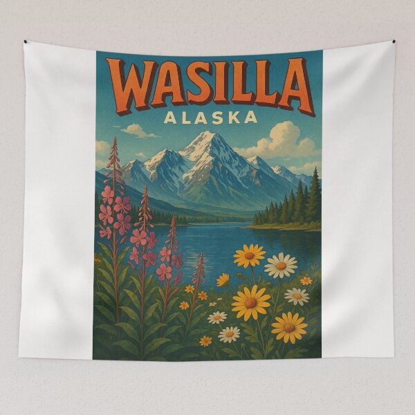 Item preview,  Wasilla Autumn Meadow with Pioneer Peak, Alaska designed and sold by Places On Earth.