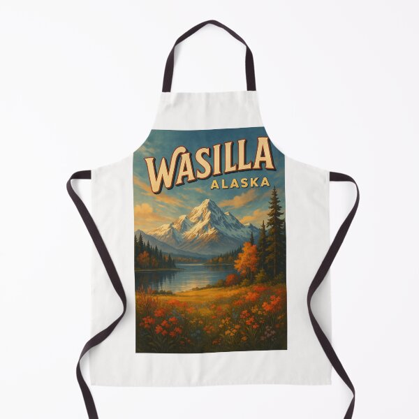 Item preview,  Wasilla Lakeside Wildflowers and Alaska Peaks designed and sold by Places On Earth.