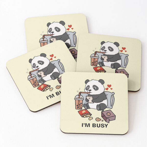Item preview, Funny Panda Im Busy Boba Tea Zoo Boys Girls Kids designed and sold by rafaeltto.