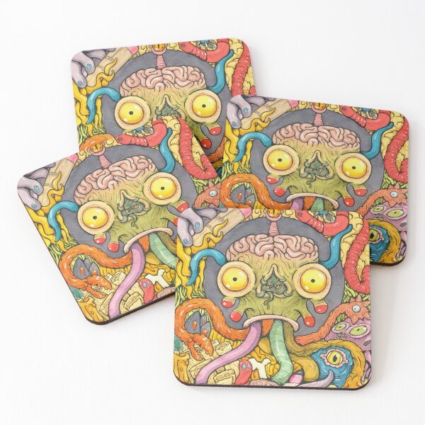 Item preview, Eldritch Invocation – Surreal Watercolor Monster Illustration designed and sold by Thai Martin Art Junk.