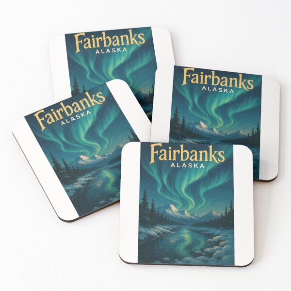 Item preview,  Fairbanks Aurora View, Winter in Alaska Range designed and sold by Places On Earth.