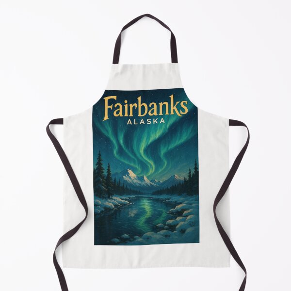 Item preview, Fairbanks Aurora View, Winter in Alaska Range designed and sold by Places On Earth.