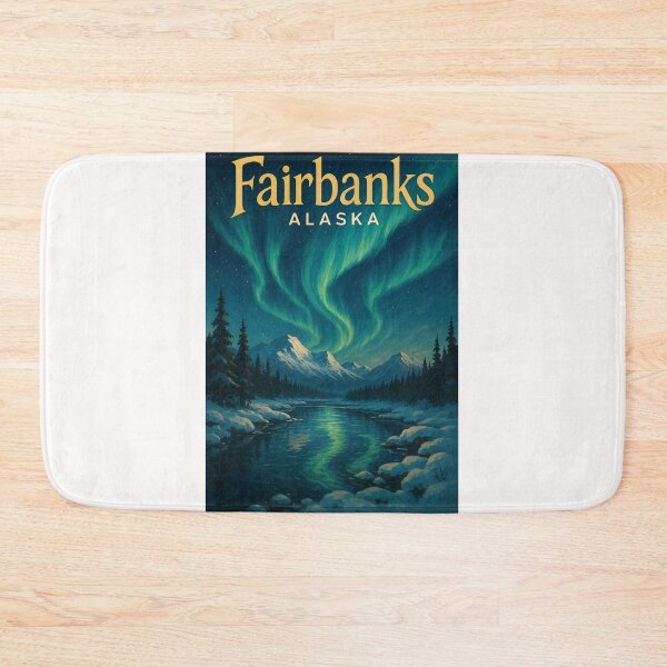 Item preview,  Fairbanks Aurora View, Winter in Alaska Range designed and sold by Places On Earth.