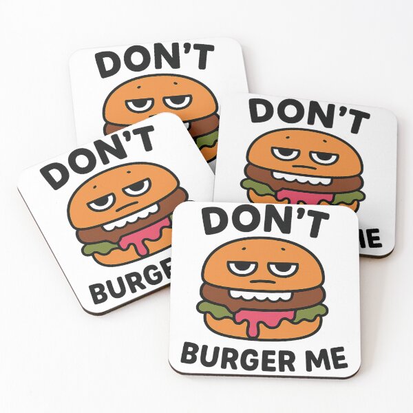 Item preview, Don’t Burger Me – Funny Cartoon Burger Character designed and sold by Kayiwa Craves.