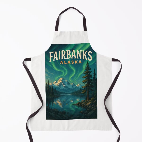 Item preview,  Fairbanks Northern Lights Over Alaska Range designed and sold by Places On Earth.
