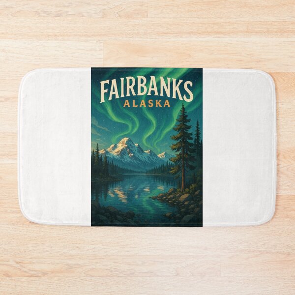 Item preview,  Fairbanks Northern Lights Over Alaska Range designed and sold by Places On Earth.