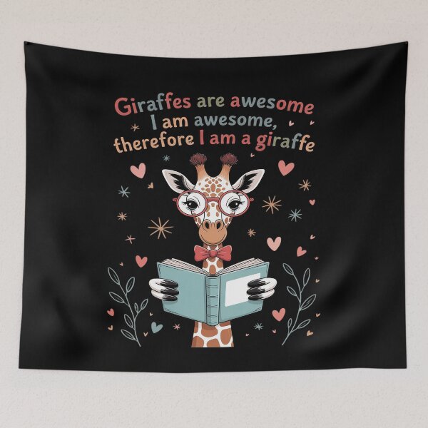Item preview, Giraffe's are Awesome I am Awesome Therefore I am a Giraffe designed and sold by petrichorsworld.