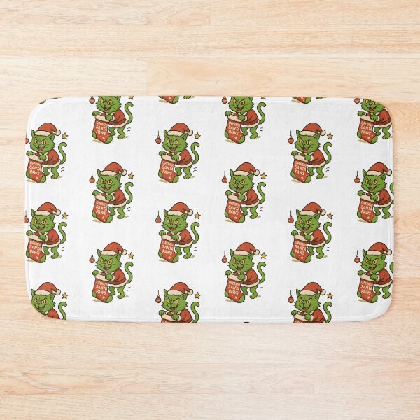 Item preview, Operation Santa Paws | Mischievous Green Cat Christmas Heist designed and sold by Sitred123.
