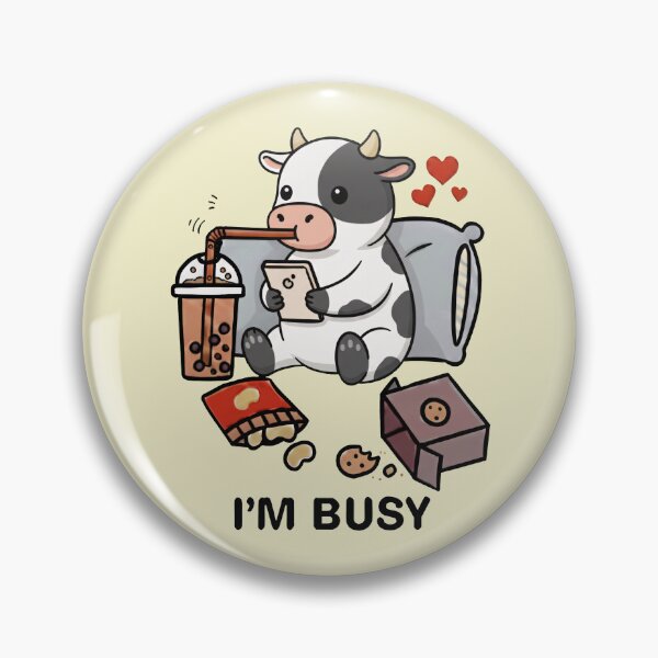Item preview, Funny Cow Im Busy Boba Tea Zoo Boys Girls Kids designed and sold by rafaeltto.