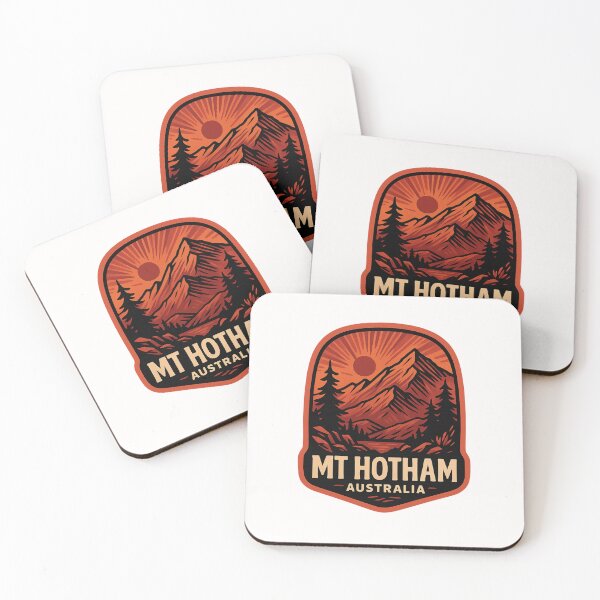 Item preview,  Mt Hotham Sunset Badge, Victorian Alps Australia designed and sold by Places On Earth.