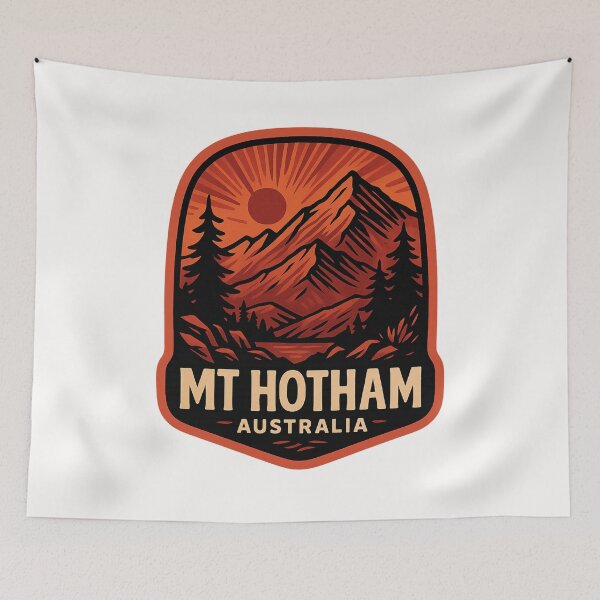 Item preview,  Mt Hotham Sunset Badge, Victorian Alps Australia designed and sold by Places On Earth.