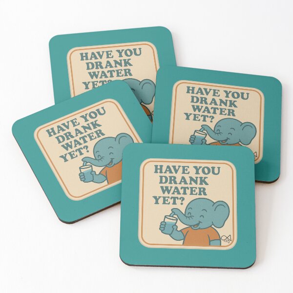 Item preview, LaMaisonOfMY NAGGING STICKERS COLLECTION “Have You Drank Water Yet?” On Green designed and sold by LaMaisonOfMY.