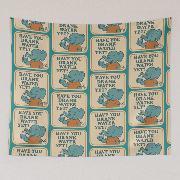 Item preview, LaMaisonOfMY NAGGING STICKERS COLLECTION “Have You Drank Water Yet?” On Green designed and sold by LaMaisonOfMY.