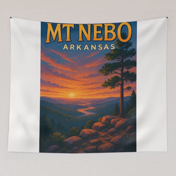 Item preview,  Mount Nebo Sunset Over Arkansas River Valley designed and sold by Places On Earth.